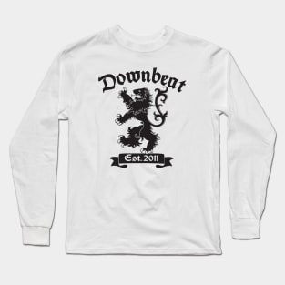 Downbeat Lion - Black Long Sleeve T-Shirt